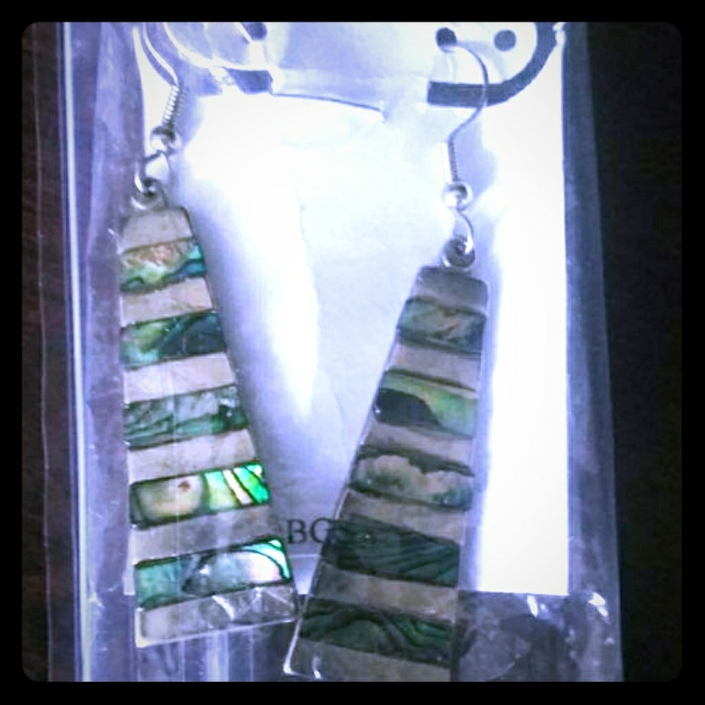 Vintage Abalone Earrings